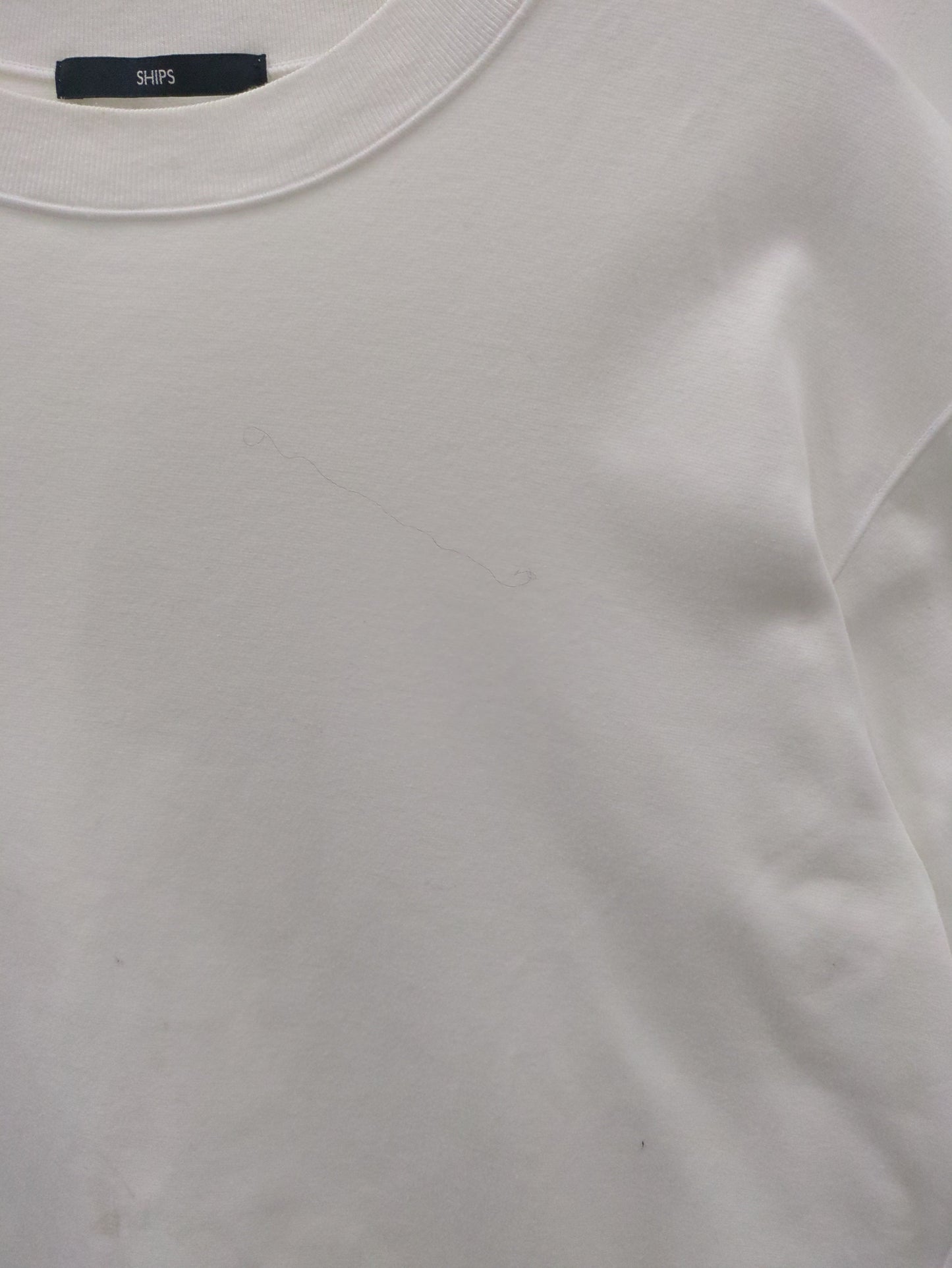 SHIPS: ハイゲージ クルーネック ポンチ Tシャツ