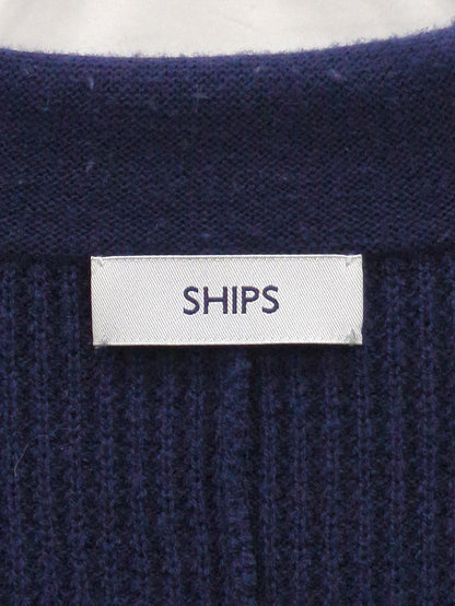 SHIPS: HAND WASHABLE ワッフル ニット ジャケット
