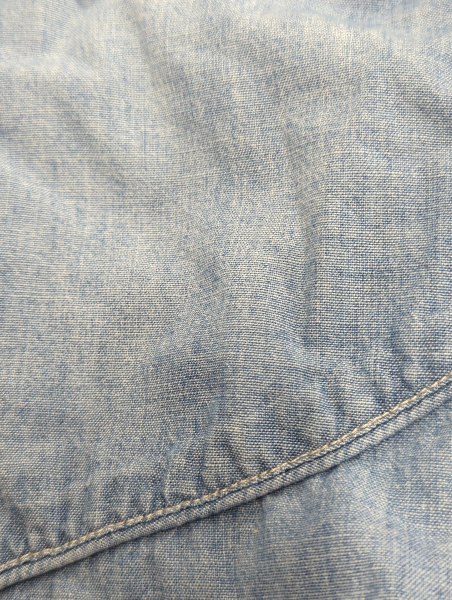 〈洗濯機可能〉シャンブレー オーバー ウエスタン シャツ 24SS