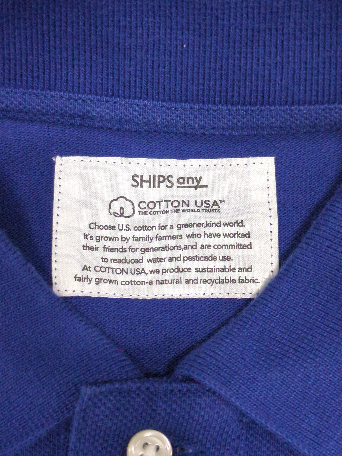 SHIPS any: USAコットン カノコ オーバーサイズ ポロシャツ