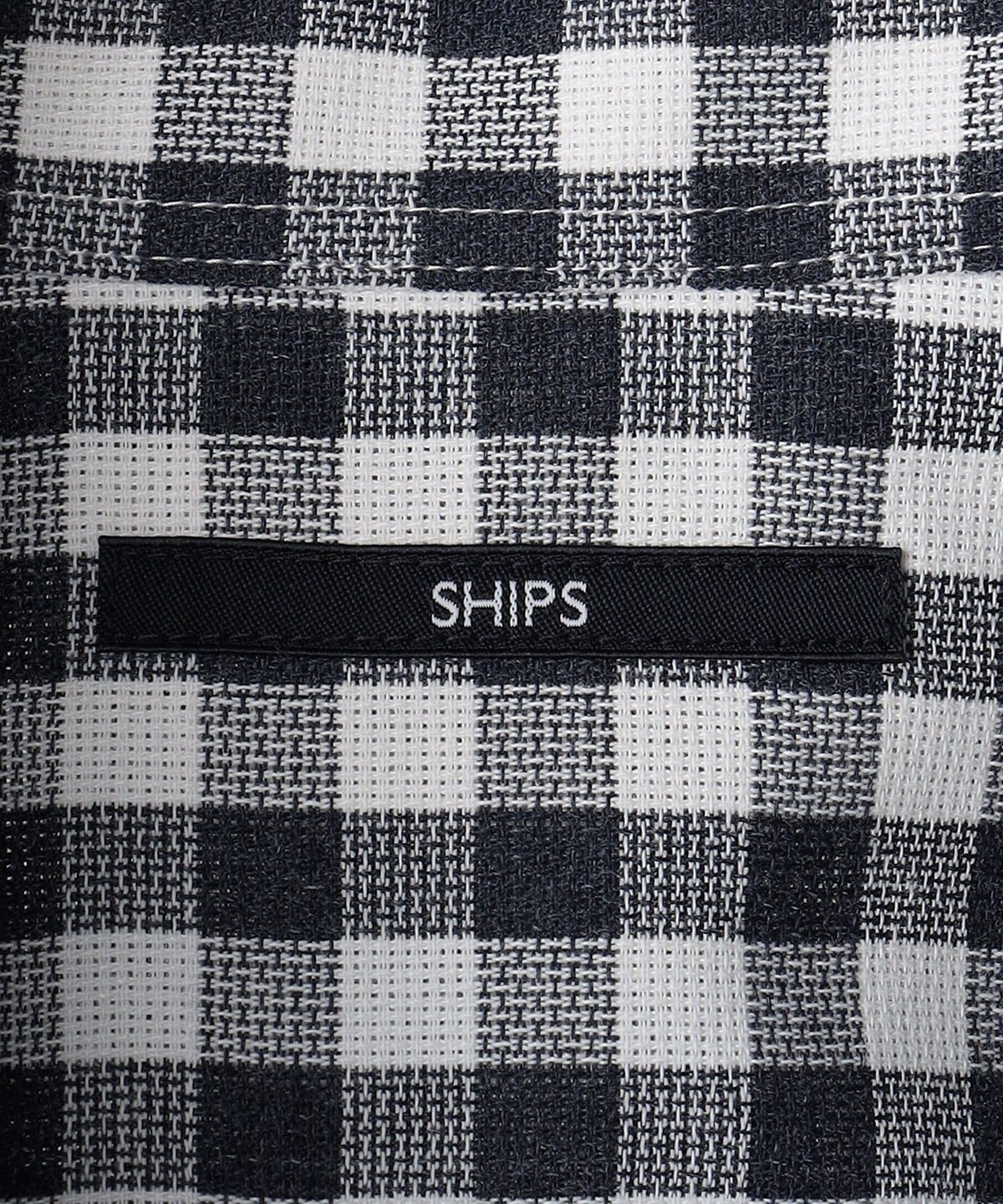SHIPS: 防シワ・吸水速乾 ギンガムチェック ボタンダウン 半袖 パナマ シャツ