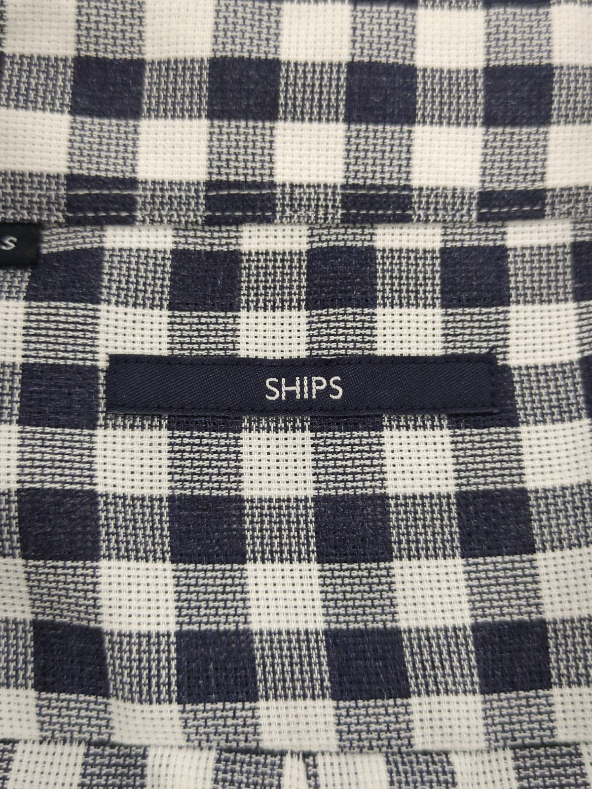SHIPS: 防シワ・吸水速乾 ギンガムチェック ボタンダウン 半袖 パナマ シャツ