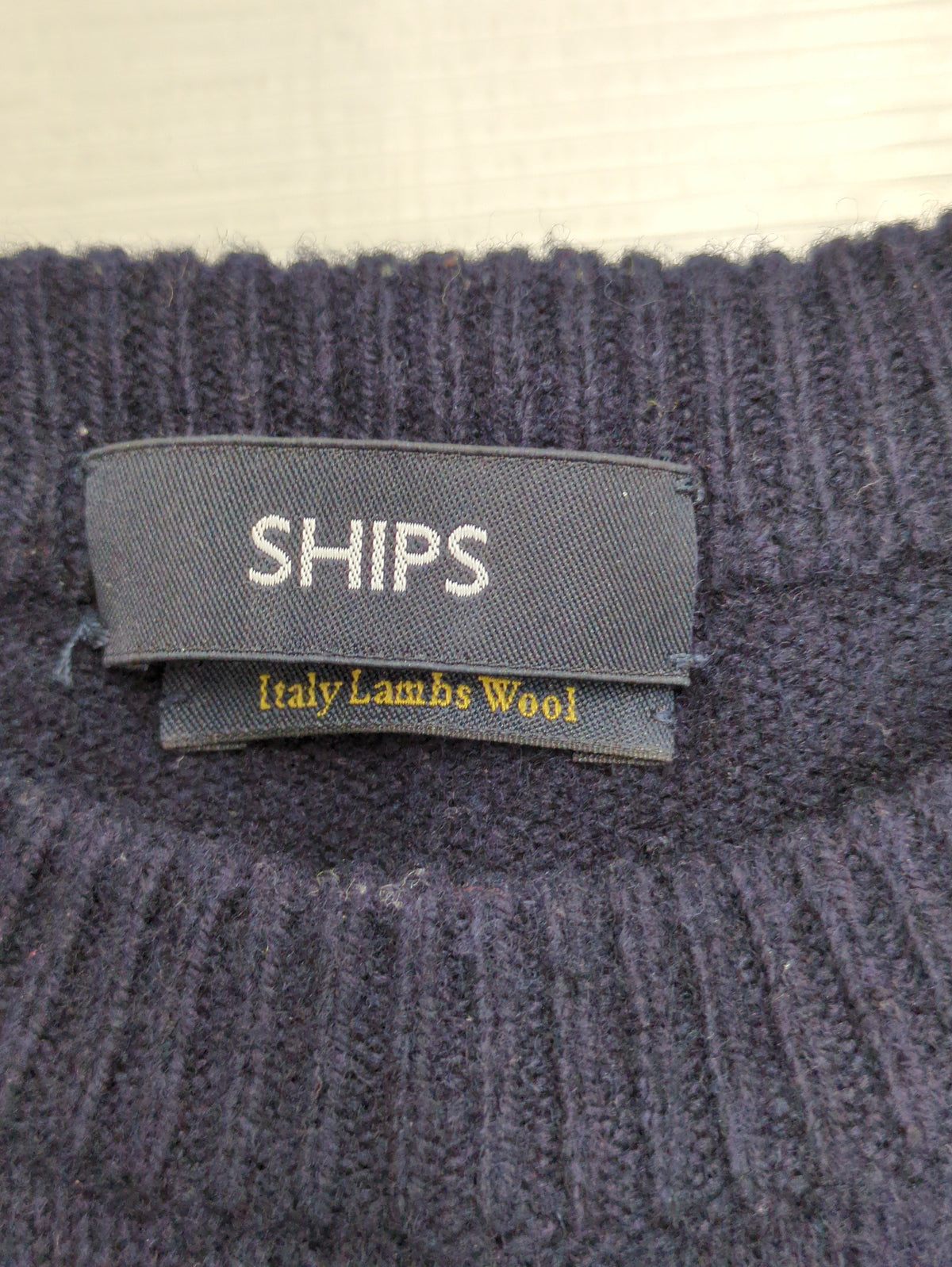 SHIPS: CHIAVAZZA ジーロンラム クルーネック プルオーバー ニット
