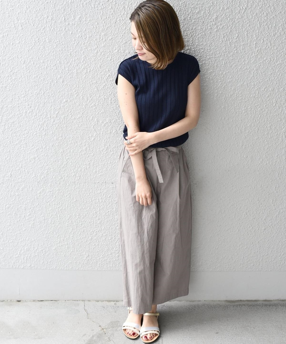 SHIPS Days STANDARD:タックワイドパンツ