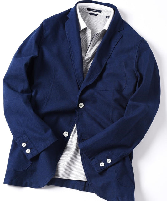 SHIPS: レノクロス 2ボタン エアリージャケット