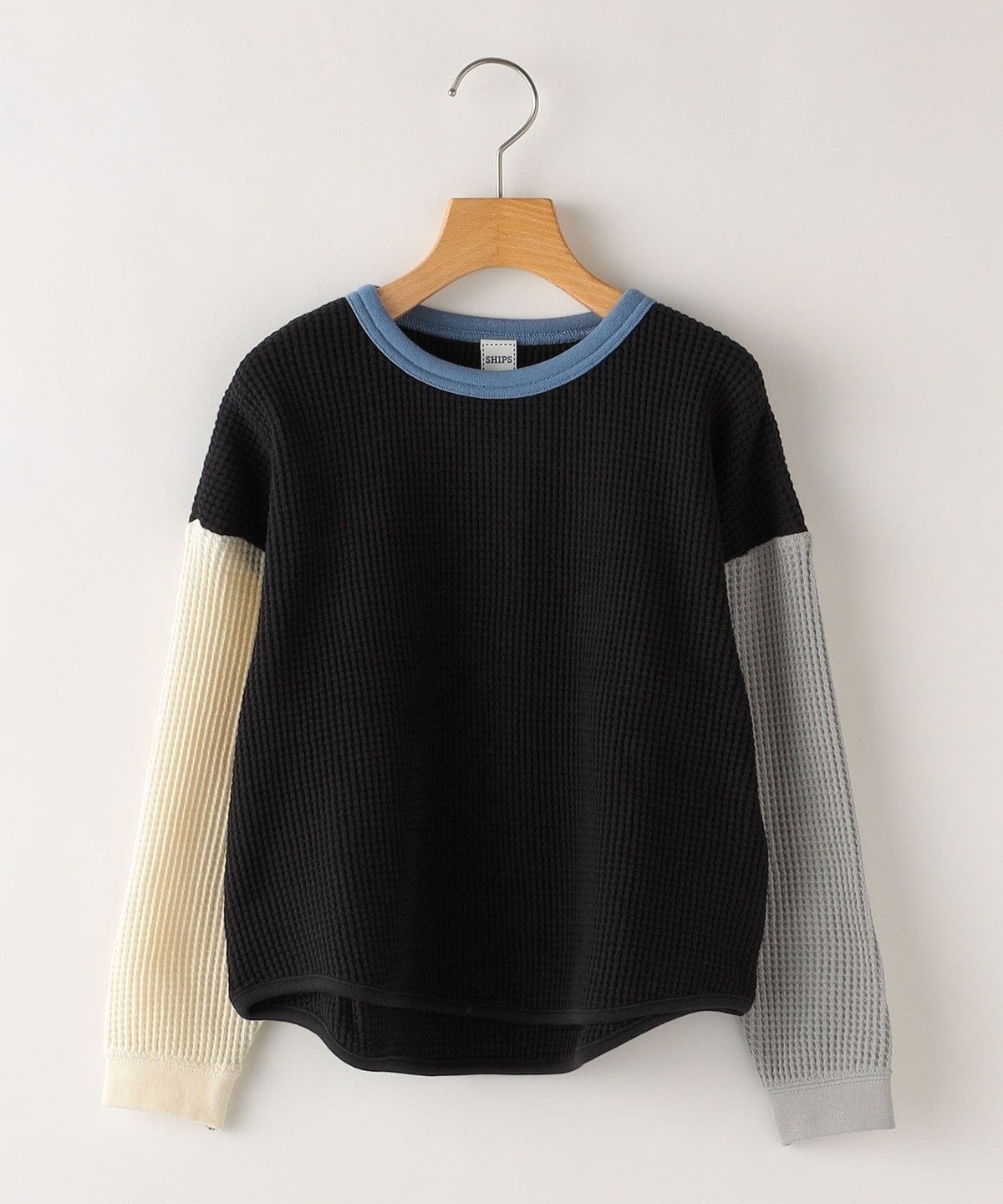 【WEB限定】SHIPS KIDS:100〜160cm / ビッグ ワッフル 長袖 カットソー