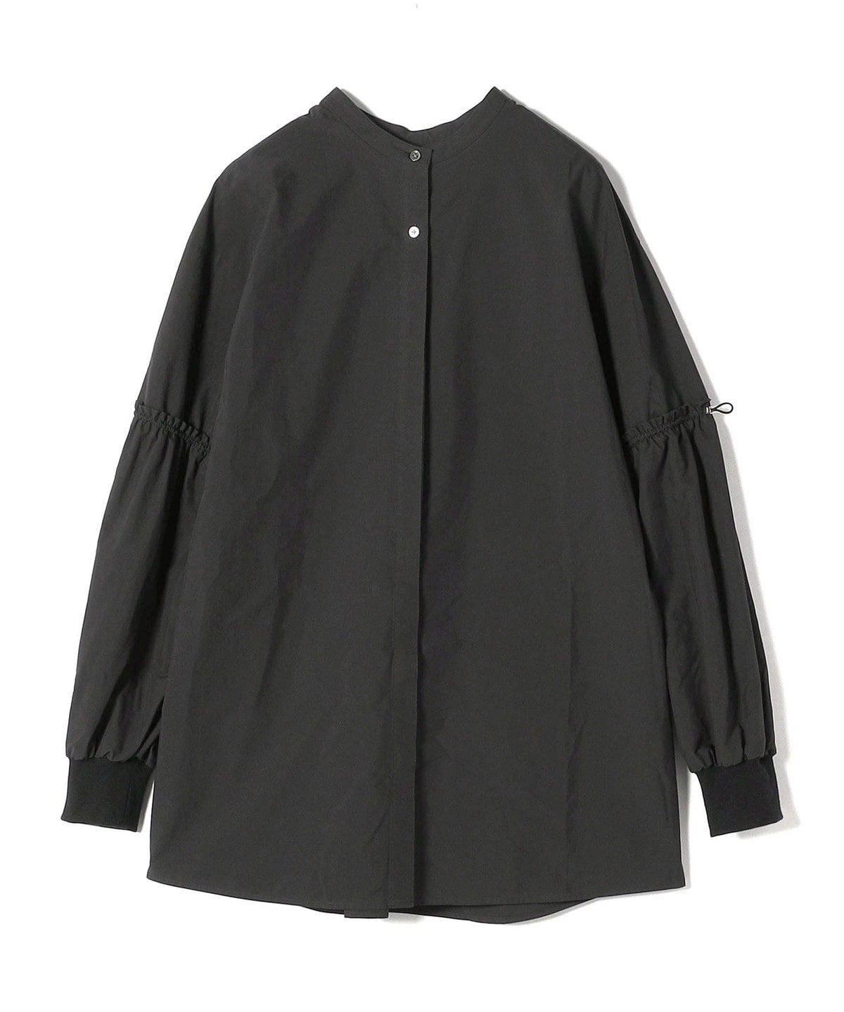 〈手洗い可能〉Wai+: スムース ポプリン デザイン スリーブ シャツ