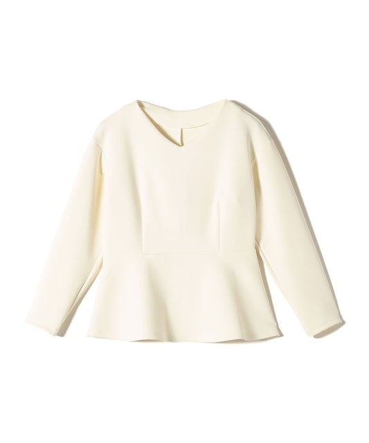 〈手洗い可能〉ストレッチ ダンボール ブラウス（セットアップ対応）