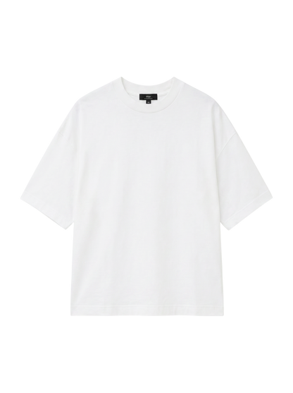 SHIPS Primary Navy Label:コットンショートスリーブプルオーバー