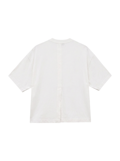SHIPS Primary Navy Label:コットンショートスリーブプルオーバー