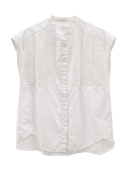 SHIPS any: ピンタック ロングシャツ〈ウォッシャブル〉