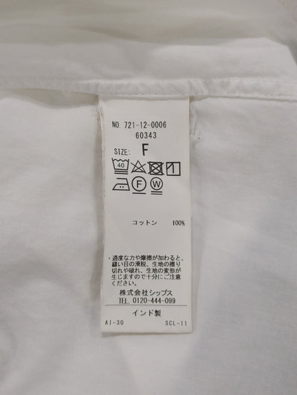 SHIPS any: ピンタック ロングシャツ〈ウォッシャブル〉