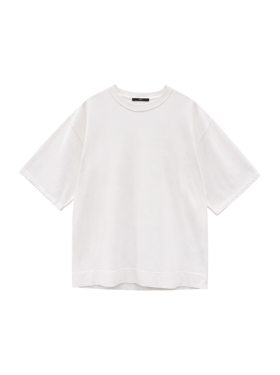 SU: ビッグシルエット ロールアップ バンダナ Tシャツ