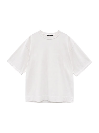 SU: ビッグシルエット ロールアップ バンダナ Tシャツ