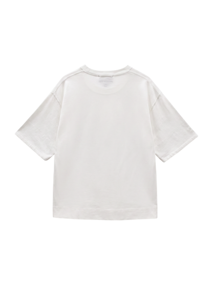 SU: ビッグシルエット ロールアップ バンダナ Tシャツ
