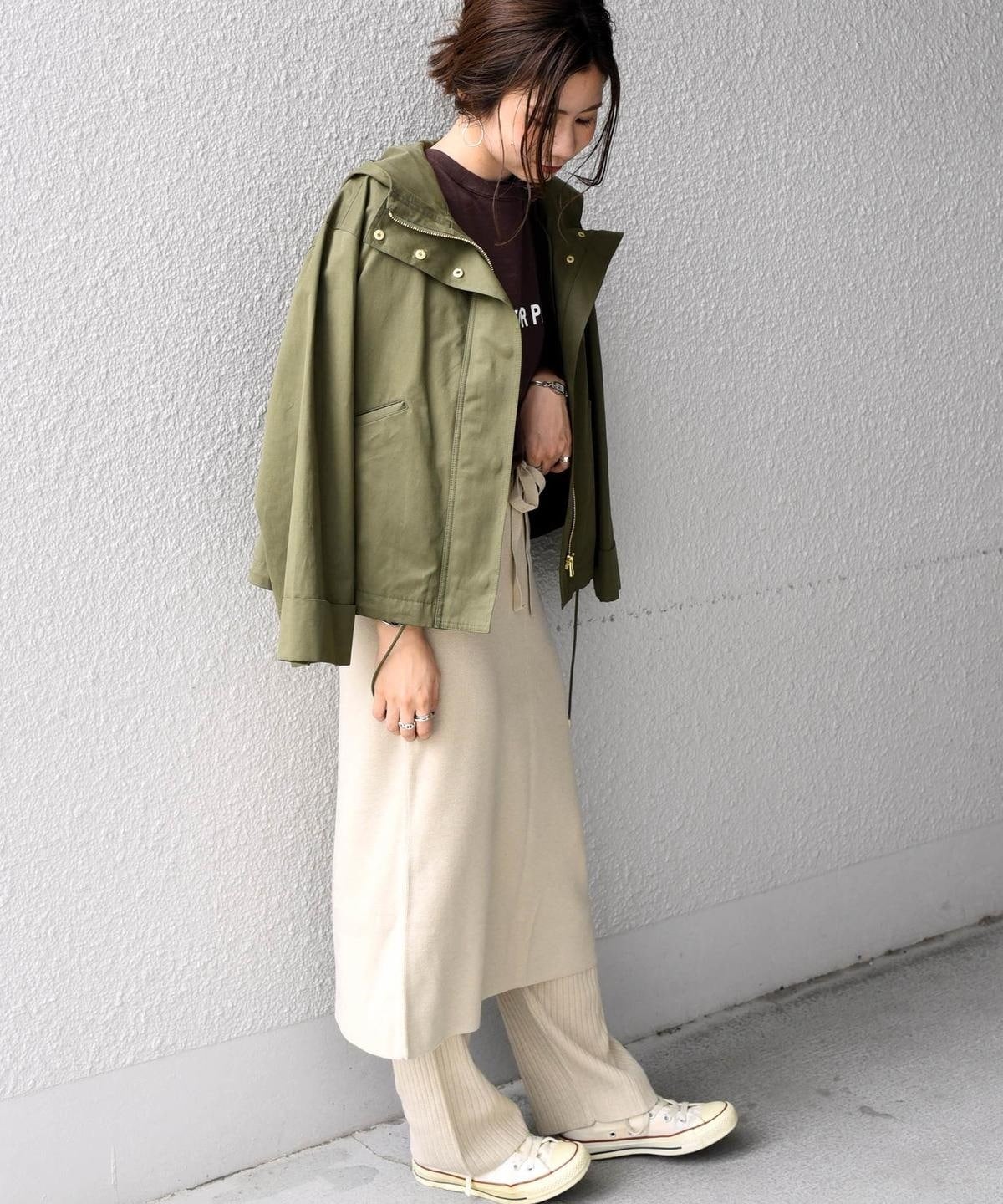 Khaju:ニットスカート×パンツ