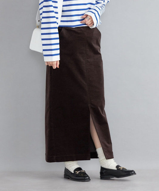 〈手洗い可能〉コーデュロイ タイト スカート