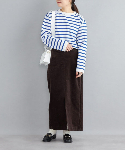 〈手洗い可能〉コーデュロイ タイト スカート