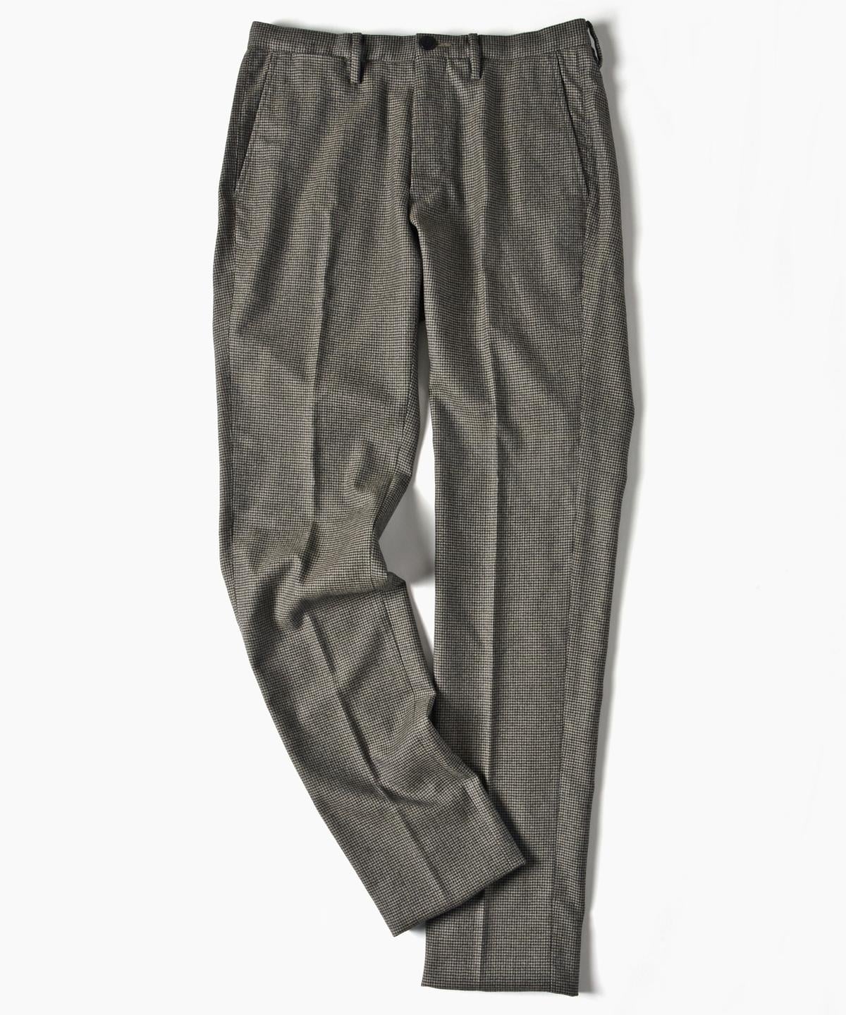 SHIPS: ウォッシャブル ウール ストレッチ ノープリーツ パンツ(チェック)