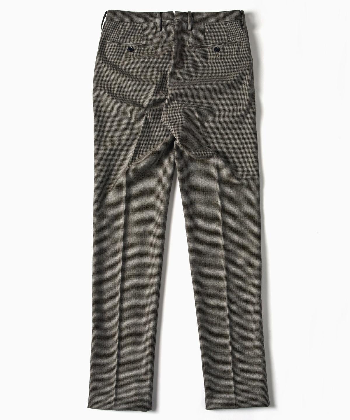 SHIPS: ウォッシャブル ウール ストレッチ ノープリーツ パンツ(チェック)