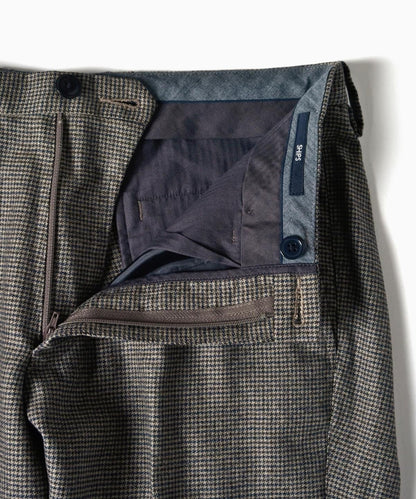 SHIPS: ウォッシャブル ウール ストレッチ ノープリーツ パンツ(チェック)