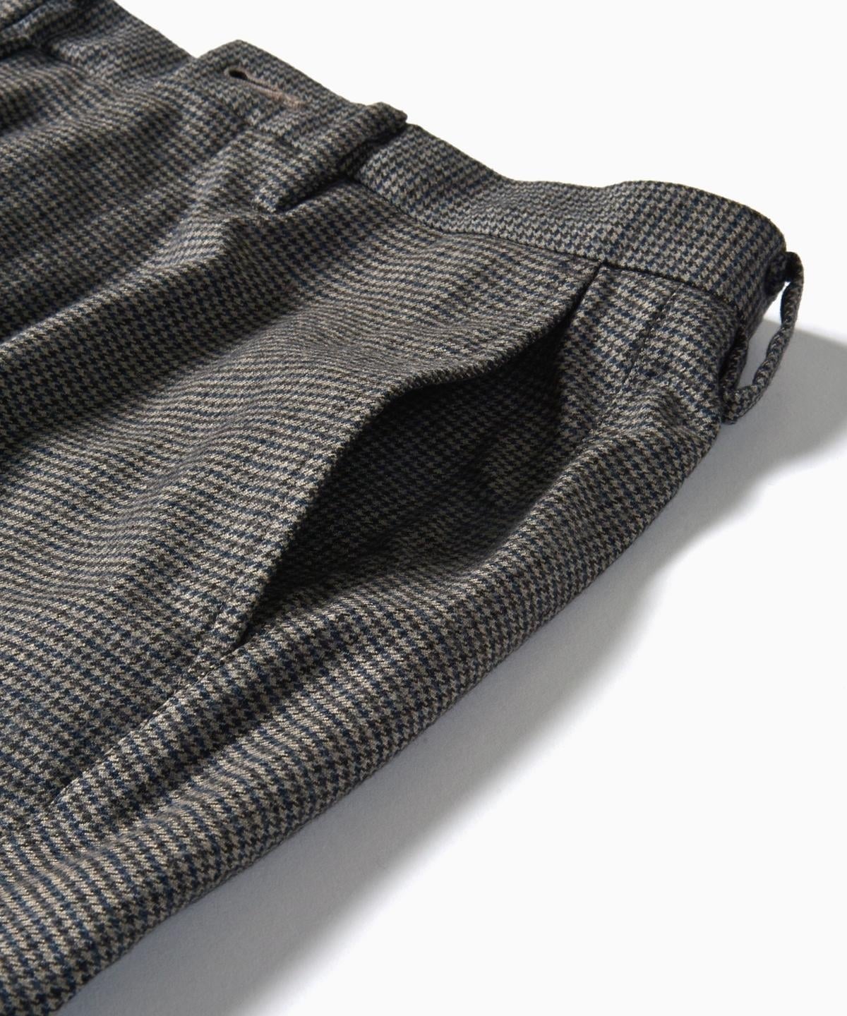 SHIPS: ウォッシャブル ウール ストレッチ ノープリーツ パンツ(チェック)