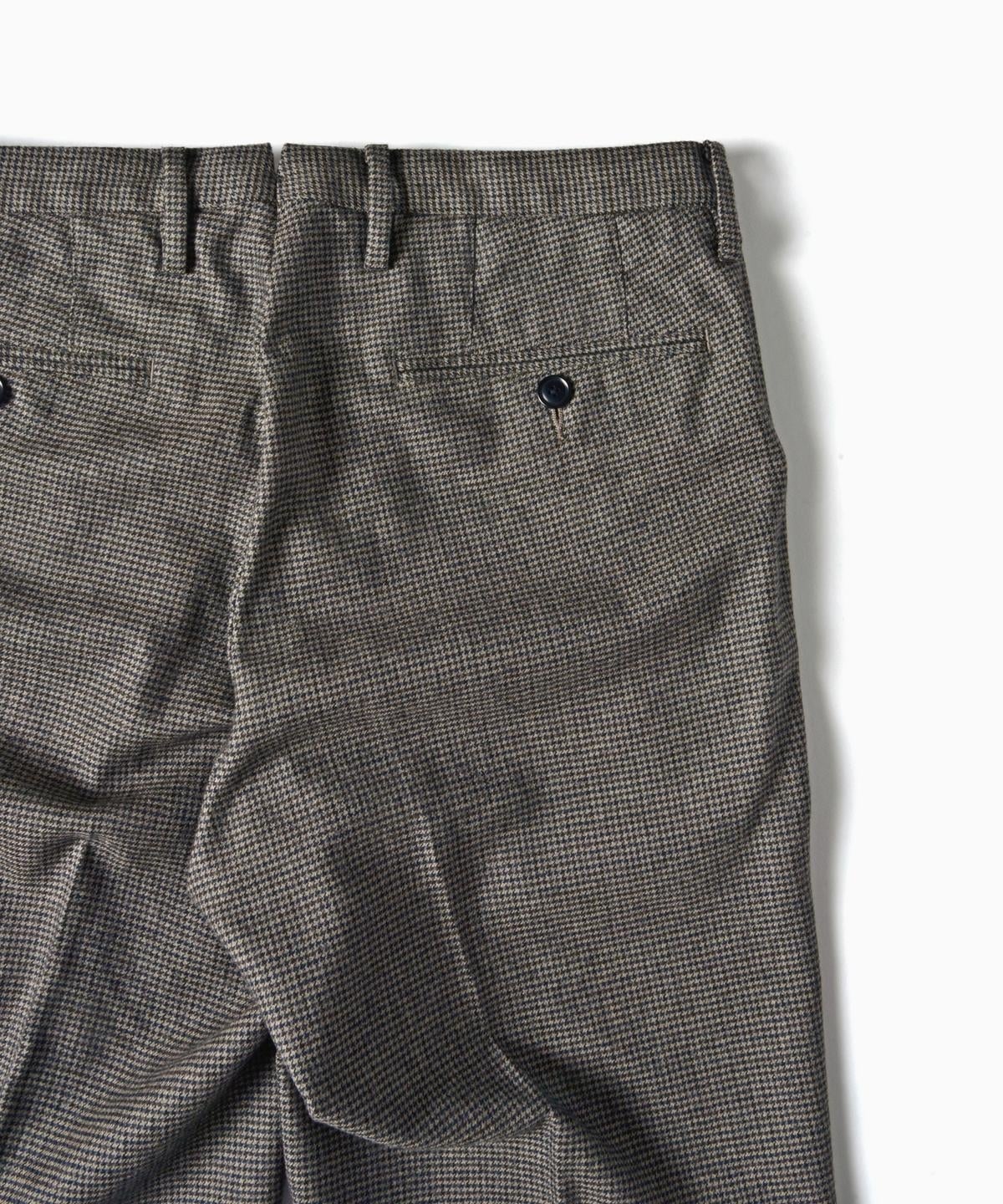 SHIPS: ウォッシャブル ウール ストレッチ ノープリーツ パンツ(チェック)