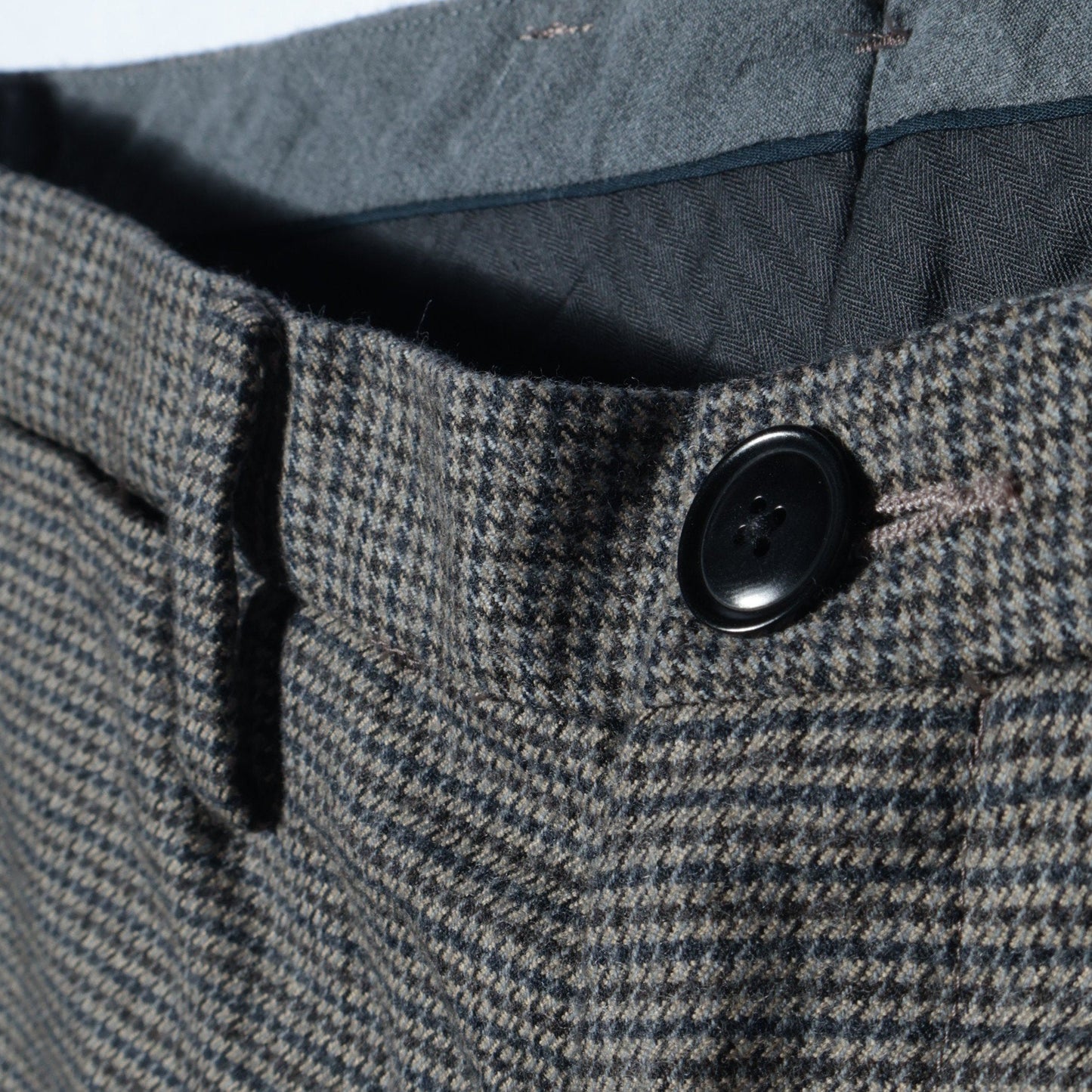 SHIPS: ウォッシャブル ウール ストレッチ ノープリーツ パンツ(チェック)