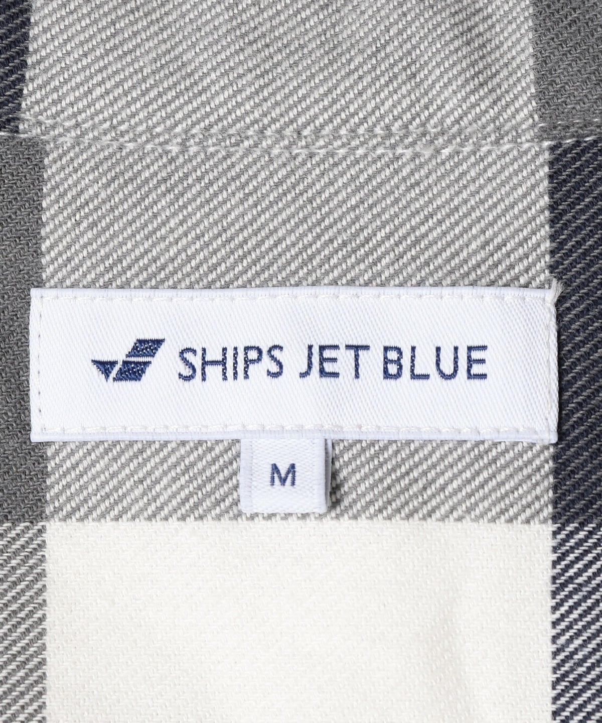 SHIPS JET BLUE: チェックボタンダウンネルシャツ
