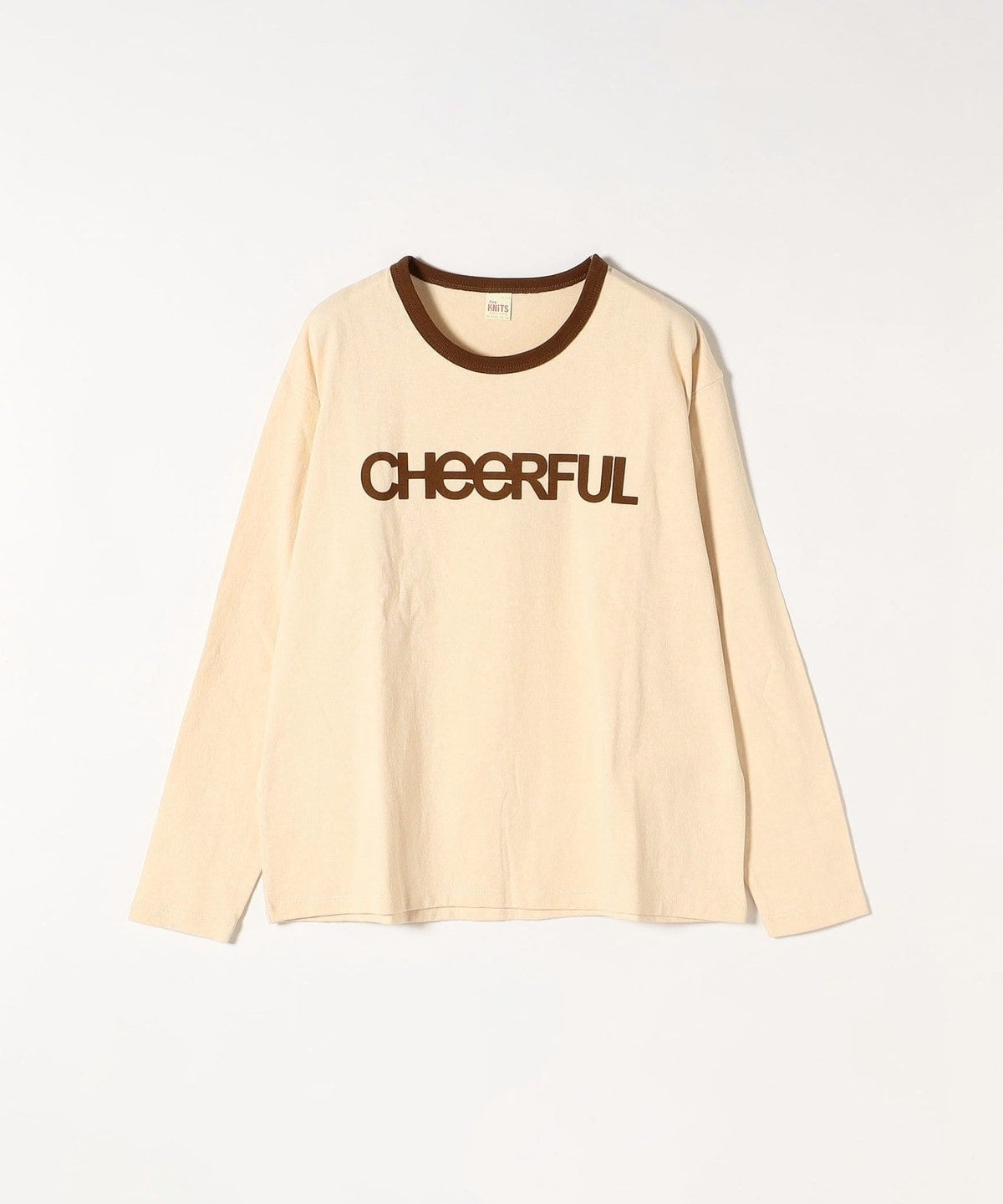 【SHIPS any別注】THE KNiTS: リンガーロゴ ロング スリーブ TEE