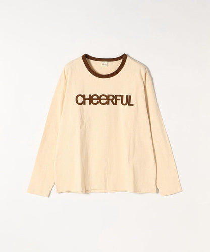 【SHIPS any別注】THE KNiTS: リンガーロゴ ロング スリーブ TEE