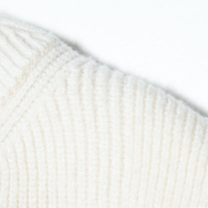 〈手洗い可能〉袖エアリー切替ロングニットワンピース