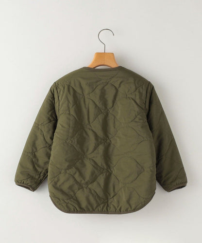 SHIPS KIDS:100〜130cm / 〈洗濯機可能〉ボア×キルト リバーシブル ジャケット