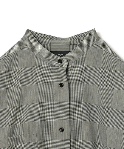 PrimaryNavyLabel:グレンチェックシャツワンピース