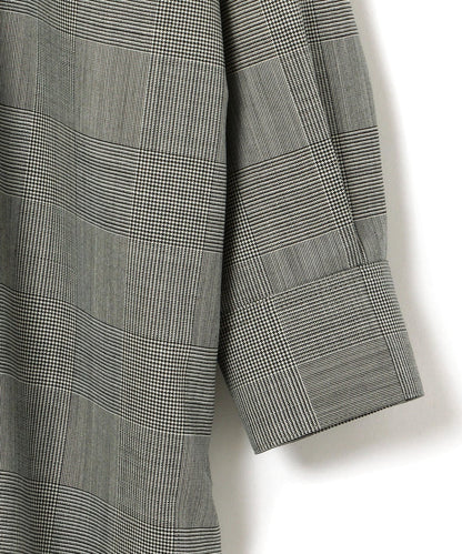 PrimaryNavyLabel:グレンチェックシャツワンピース