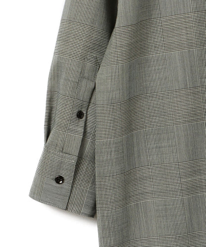 PrimaryNavyLabel:グレンチェックシャツワンピース