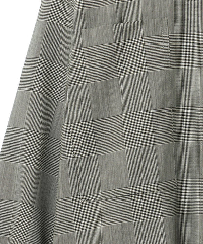 PrimaryNavyLabel:グレンチェックシャツワンピース