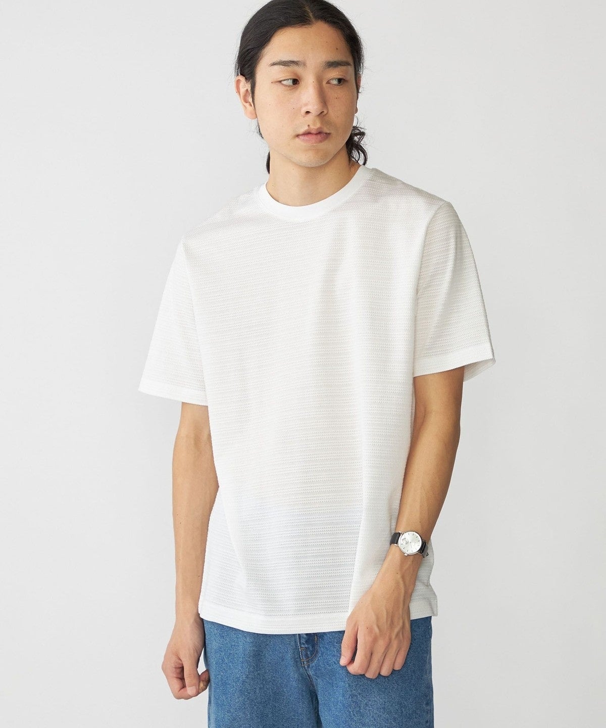 SHIPS: タック ボーダー Tシャツ