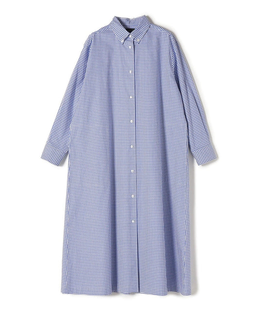 SHIPS Primary Navy Label:〈手洗い可能〉ギンガム チェック ボタンダウン ワンピース