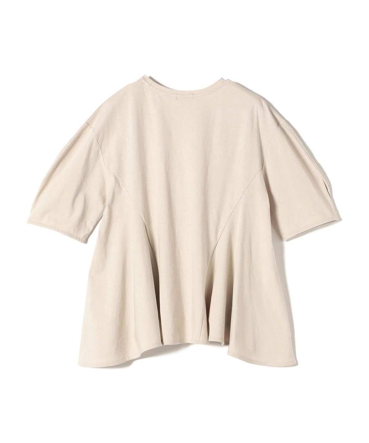 【WEB限定】 〈洗濯機可能〉へムフレア 5分袖 カットソー