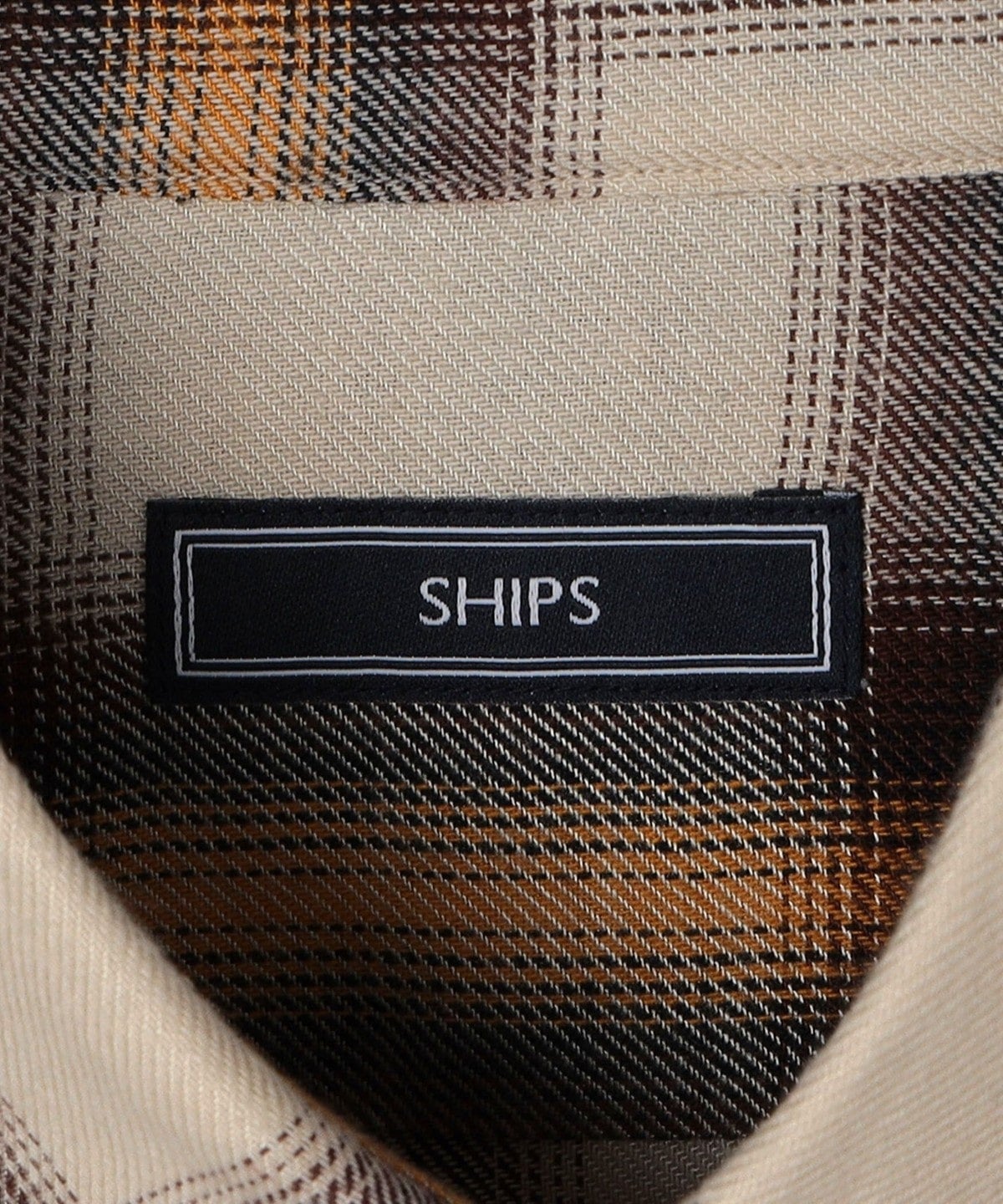 SHIPS: オンブレ チェック ボタンダウン ネルシャツ