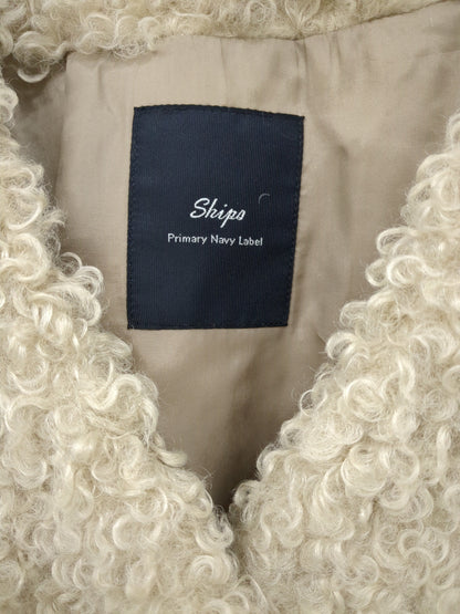 SHIPS Primary Navy Label:フェイク ファー ブルゾン