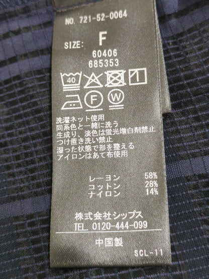 H:SHEER CHK PUFF DOLMAN