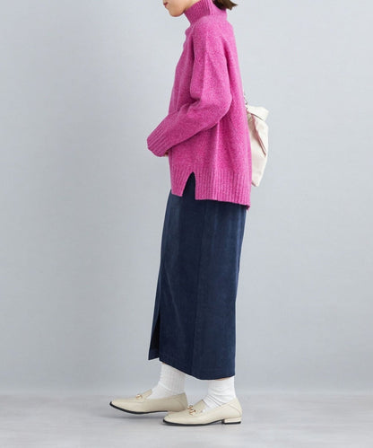 〈手洗い可能〉ストレッチ 細畝 コーデュロイ タイトスカート