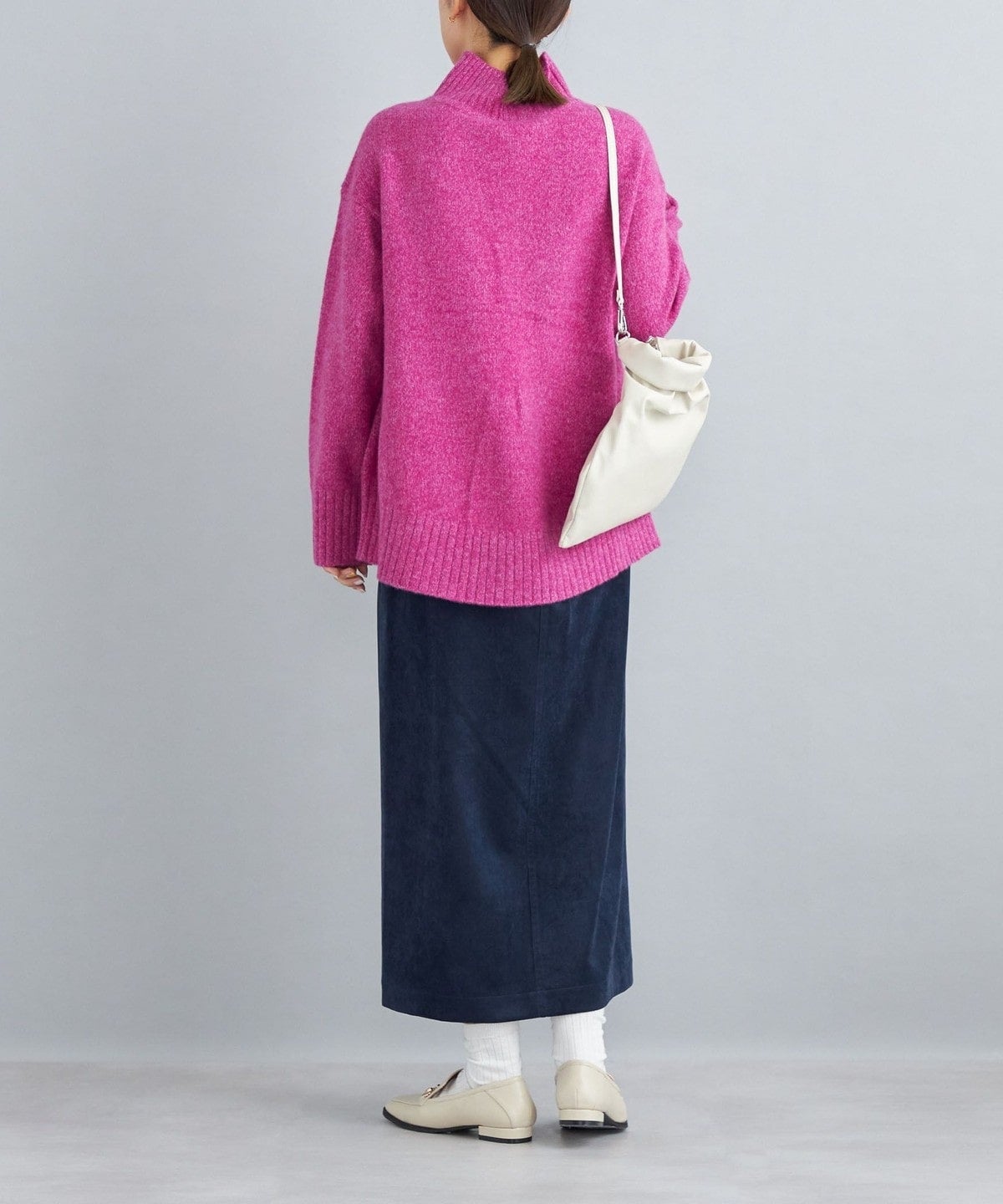 〈手洗い可能〉ストレッチ 細畝 コーデュロイ タイトスカート