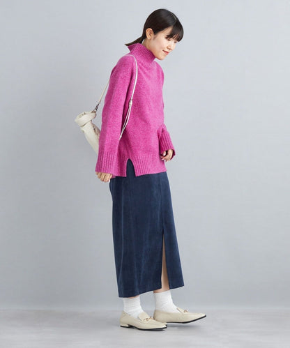 〈手洗い可能〉ストレッチ 細畝 コーデュロイ タイトスカート