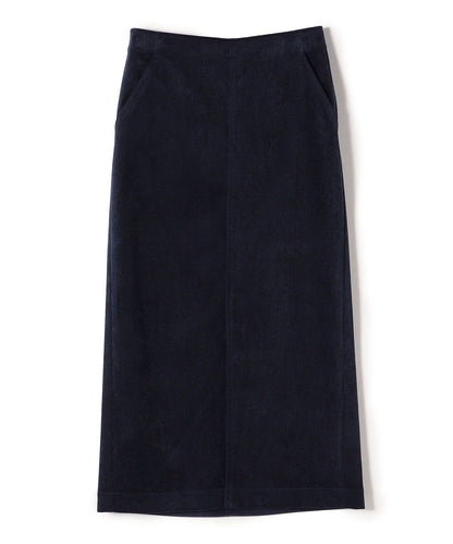 〈手洗い可能〉ストレッチ 細畝 コーデュロイ タイトスカート