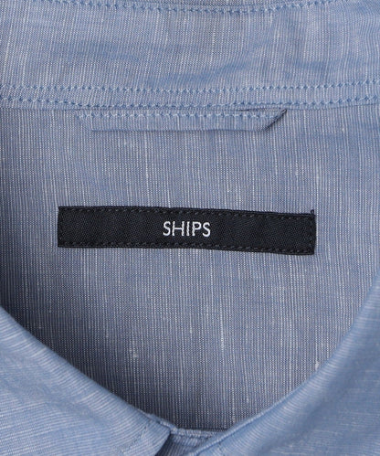 SHIPS: Herdmans コットン/リネン 7スリーブシャツ