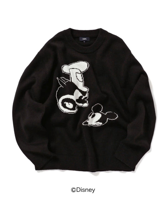 SHIPS DISNEY COLLECTION: ミッキー インターシャ ニット