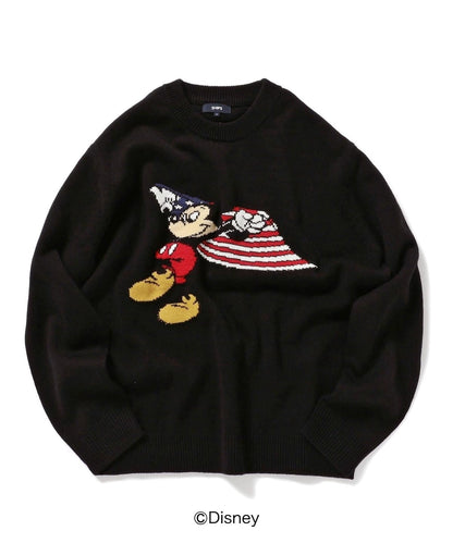 SHIPS DISNEY COLLECTION: ミッキー インターシャ ニット